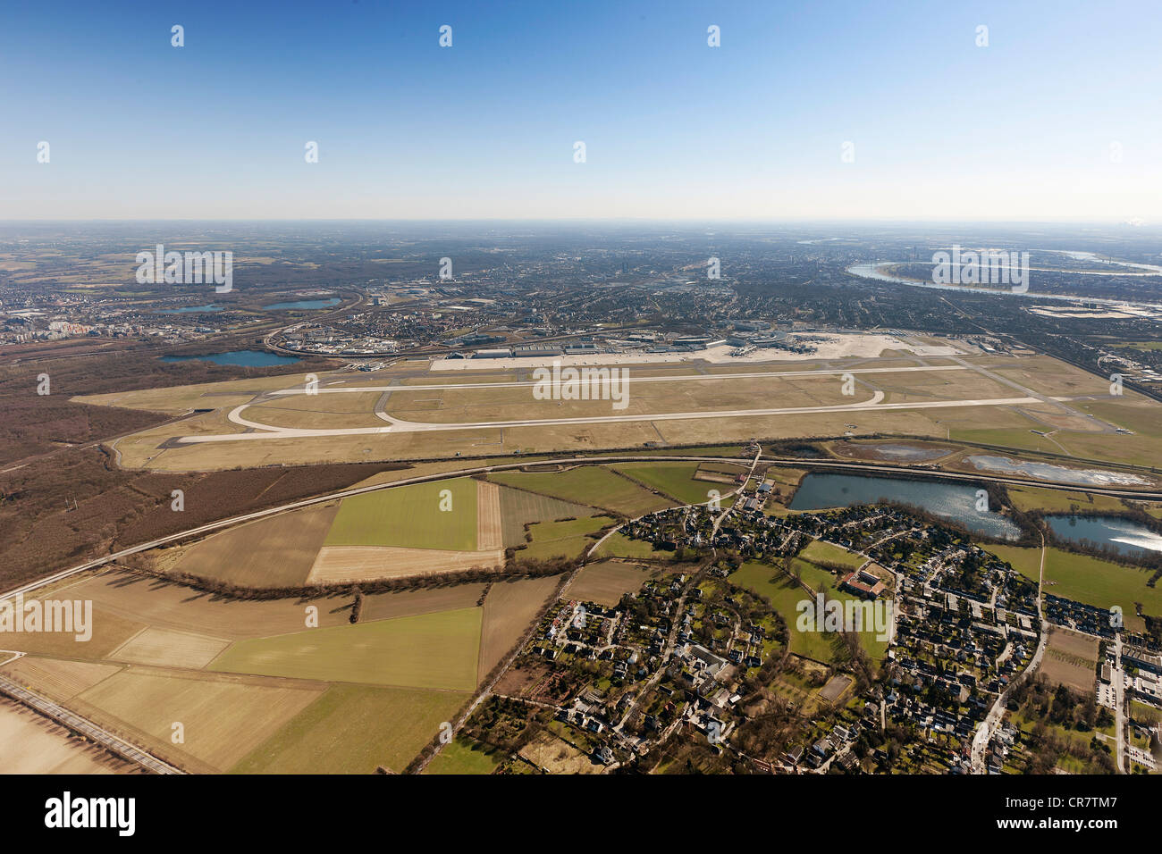 Flughafen Düsseldorf International, Düsseldorf, Nordrhein-Westfalen, Deutschland, Europa Stockfoto