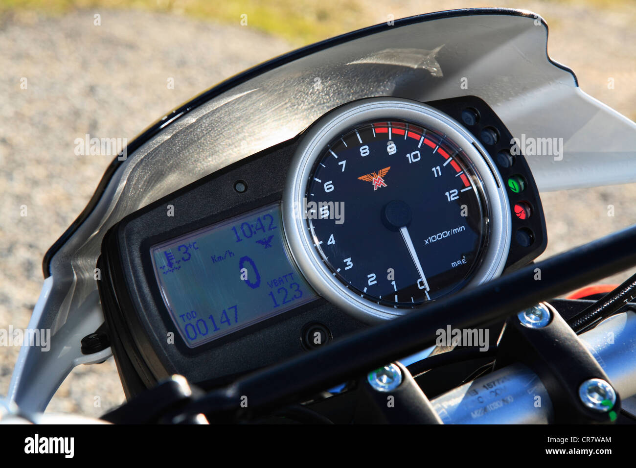 Moto Morini Scrambler, Motorrad, dashboard Stockfotografie - Alamy