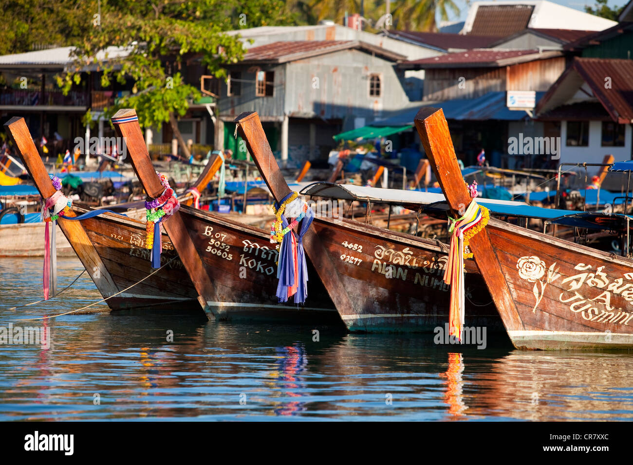 Thailand, Provinz Krabi, die Insel von Ko Phi Phi Don, die Bucht von Ao Ton Sai Stockfoto