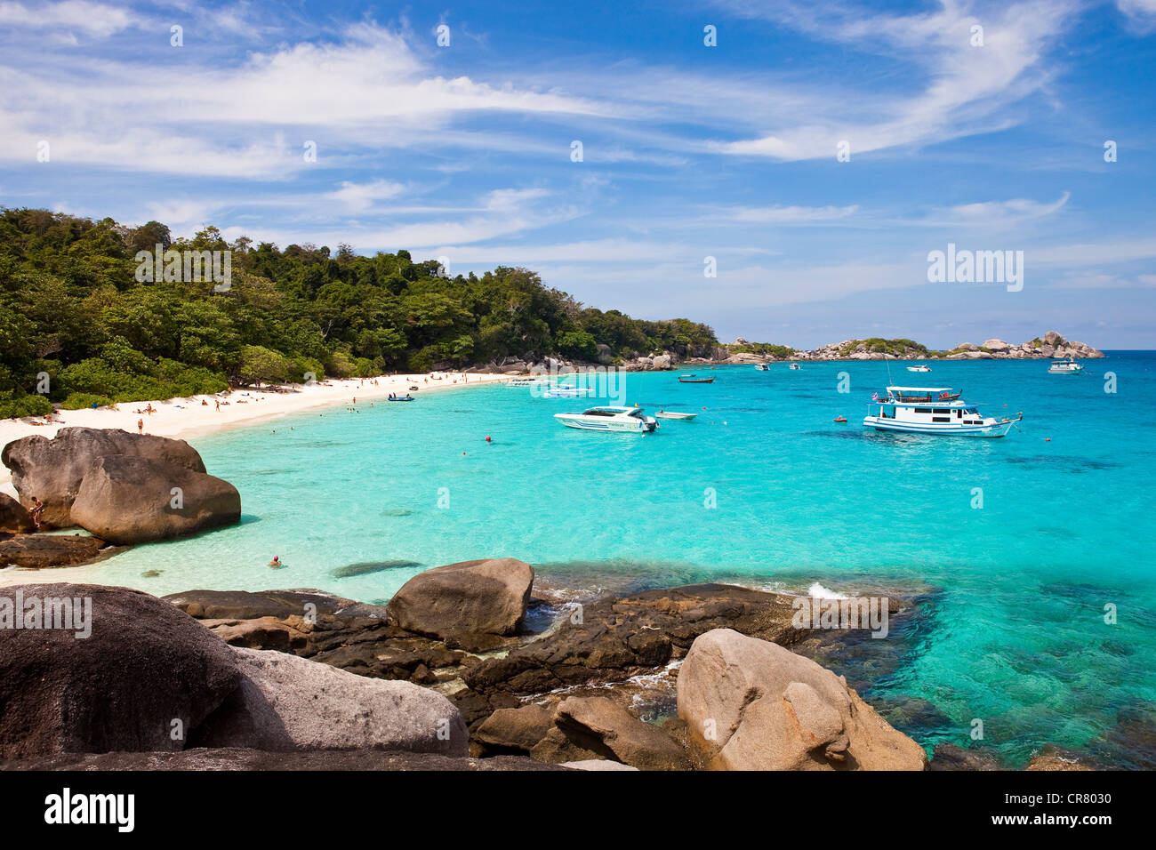 Thailand, Provinz Krabi, National Marine Park der Similan Inseln, Insel Nr. 8 Stockfoto