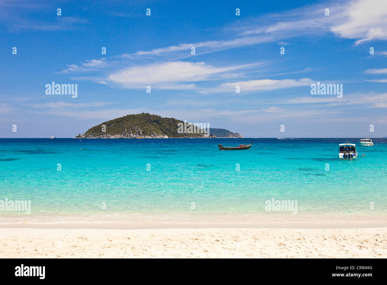 Thailand, nach Norden bis der Andamanküste, Similan Marine Nationalpark, Insel n ° 8 Stockfoto