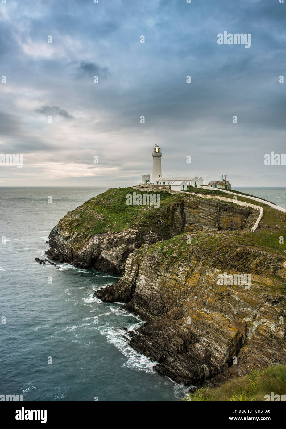 South Stack Leuchtturm, Anglesey, Wales. Stockfoto