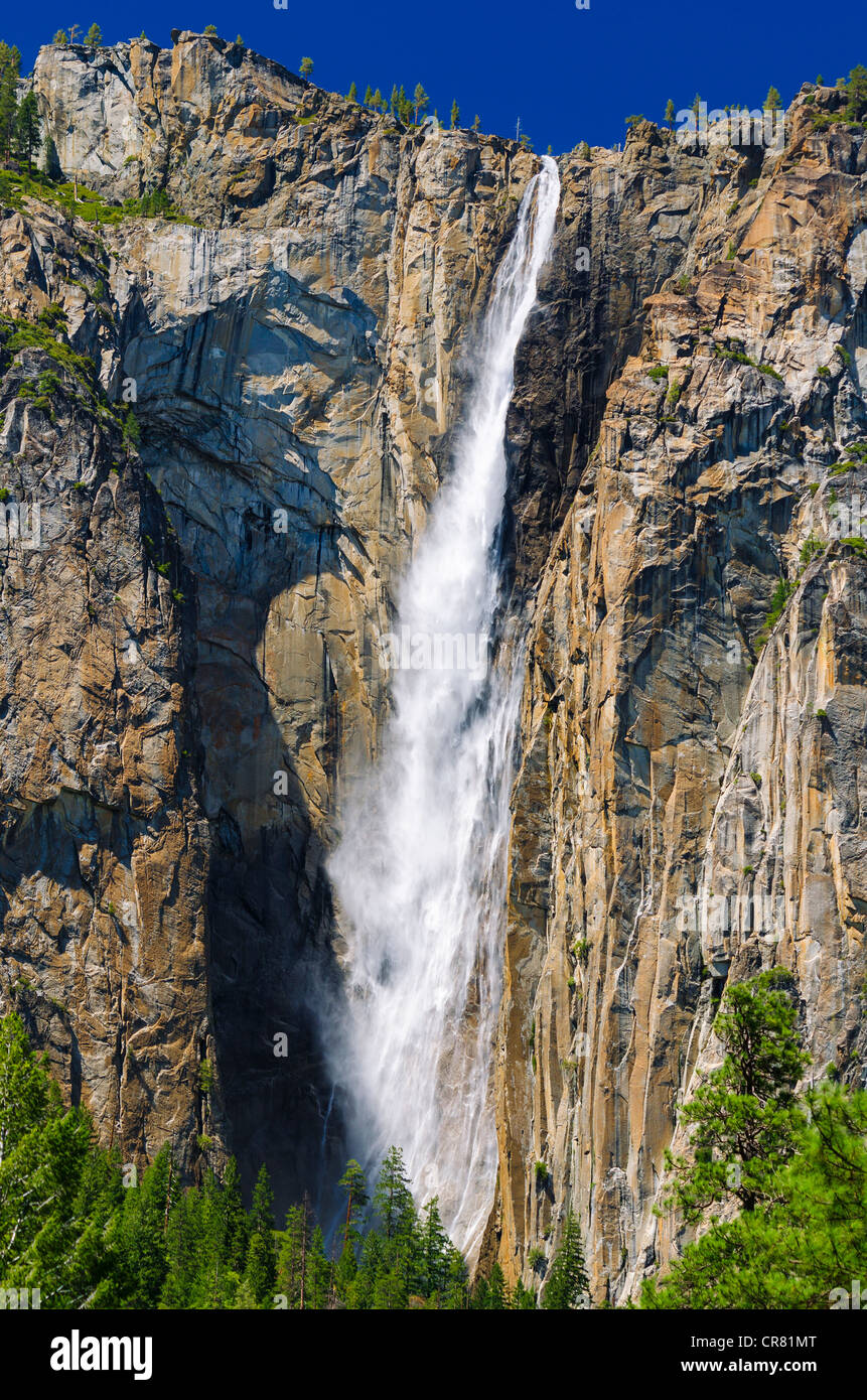 Ribbon Falls, Yosemite-Nationalpark, Kalifornien USA Stockfoto