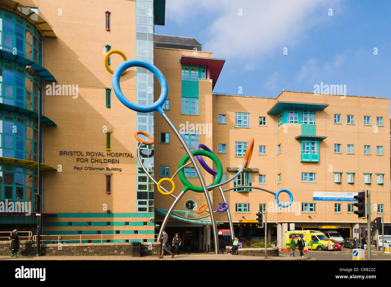 Bristol Royal Hospital für Kinder, Paul O'Gorman Gebäude, obere rührseliger Straße, Bristol, Gloucestershire, England Stockfoto