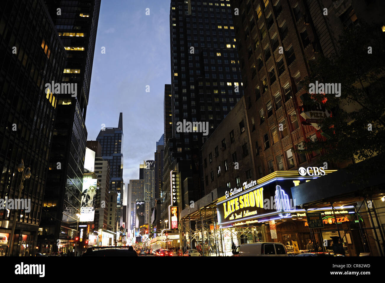 Broadway, Ed Sullivan Theater, Manhattan, New York City, New York, Vereinigte Staaten von Amerika, USA, Nordamerika Stockfoto
