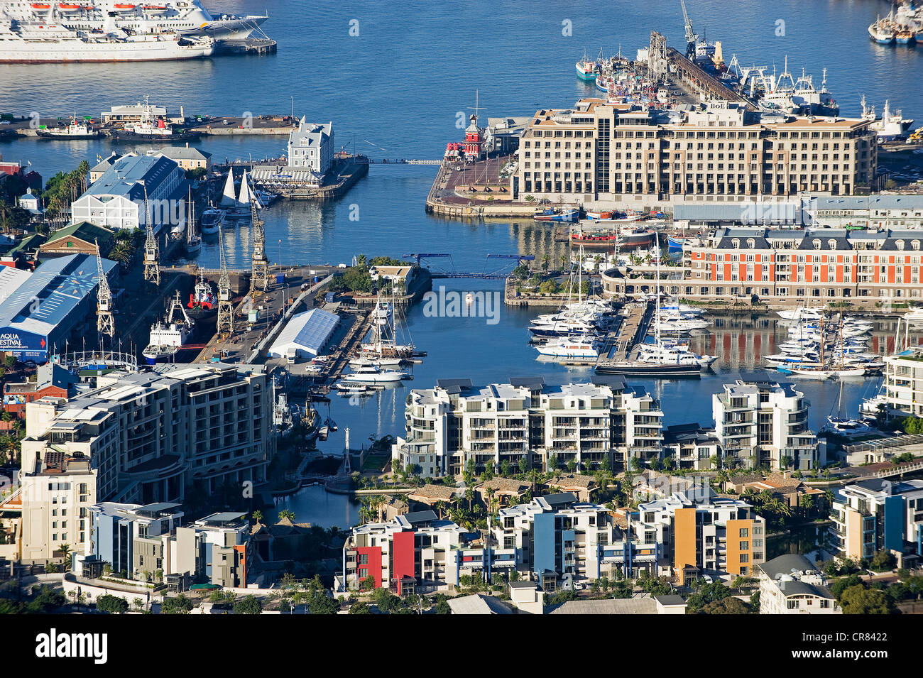Südafrika, Western Cape, Cape Town, den Hafen und das Victoria und Albert Waterfront marina Stockfoto