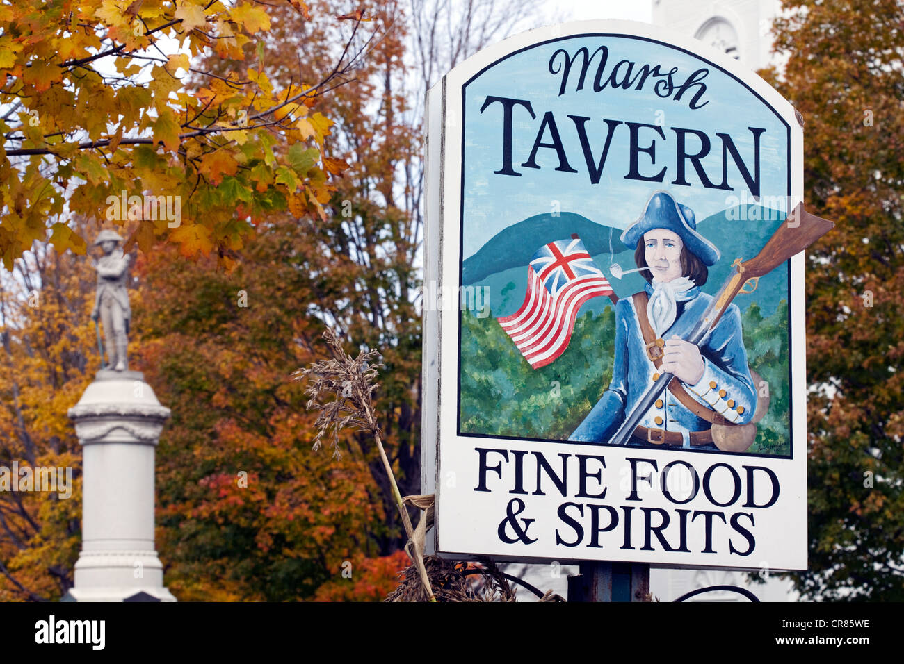 Vereinigte Staaten, New England, Vermont, Manchester, Hotel Equinox, Marsh Taverne Stockfoto