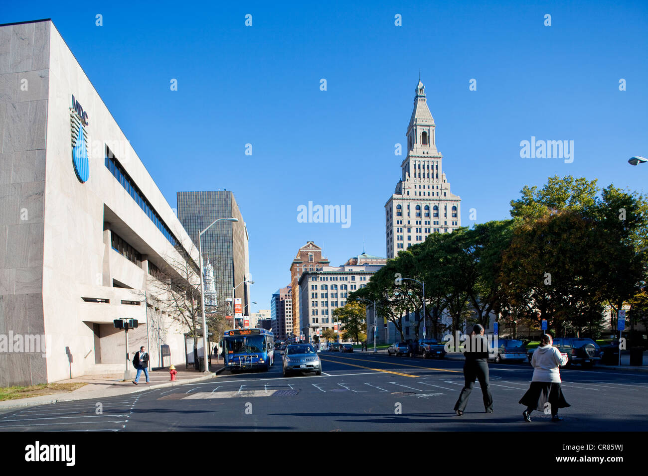 Vereinigte Staaten, New England, Connecticut, Hartford, Stadtzentrum Stockfoto