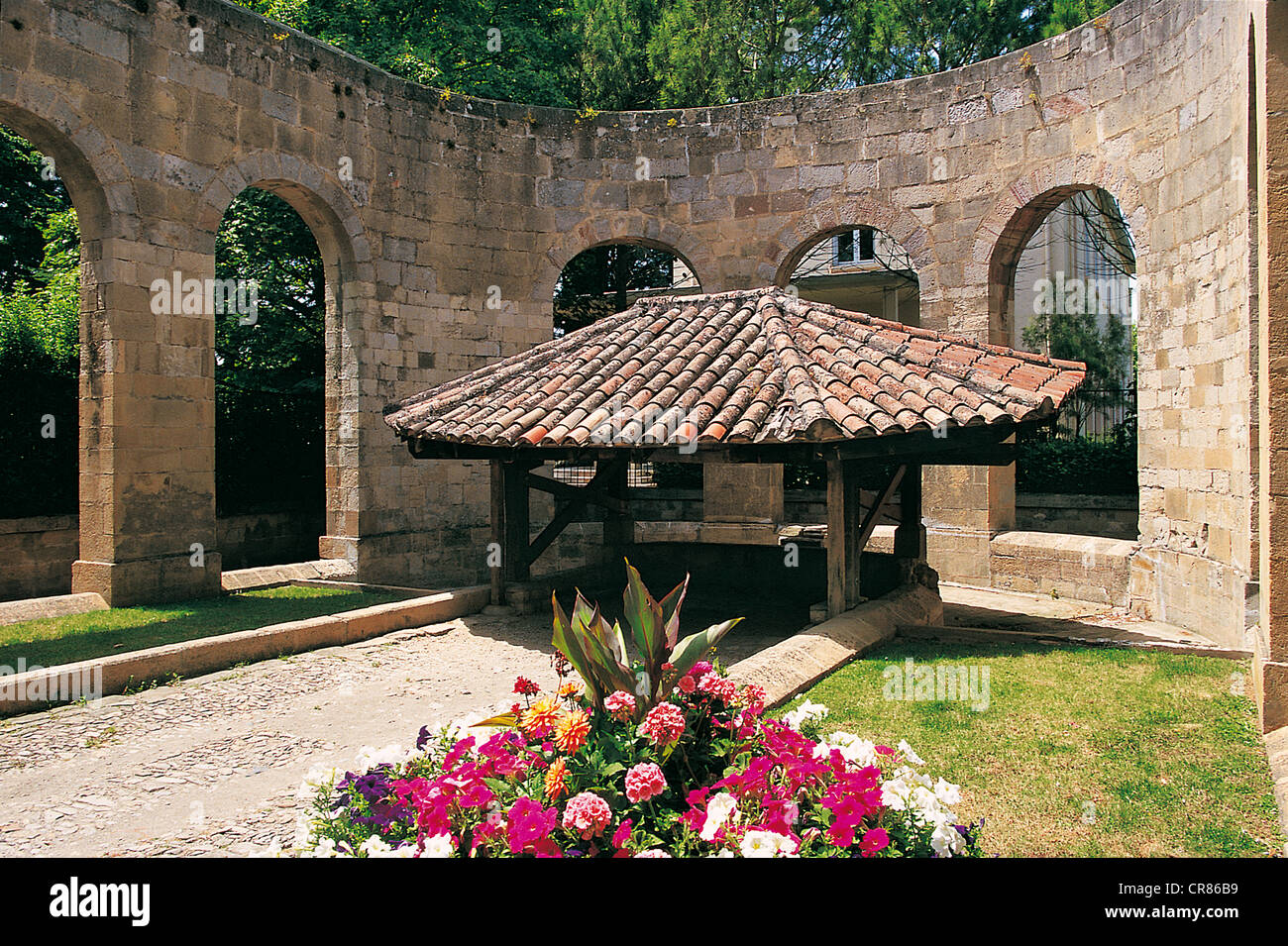 Frankreich, Aveyron, Millau, das alte Waschhaus Stockfoto