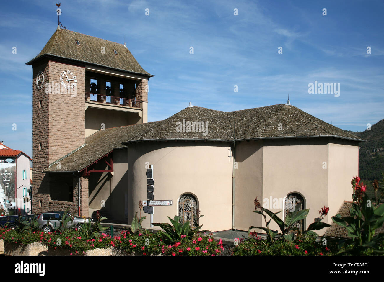 Frankreich, Aveyron, die Causses und Cevennen, mediterrane Agro pastorale Kulturlandschaft, UNESCO-Welterbe, Roquefort Stockfoto