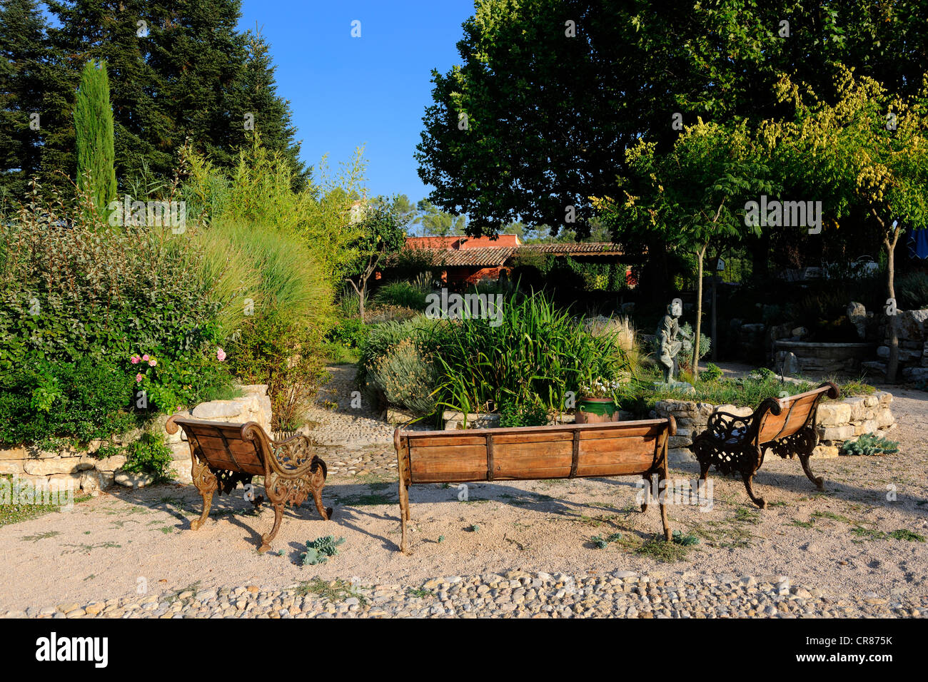 Frankreich, Var, BHs, Le Peyrourier Lodges und Bed &amp; Breakfast, Garten Stockfoto