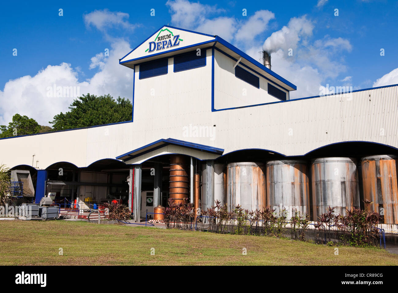 France, Martinique (Französische Antillen), Depaz rum-Brennerei, obligatorische Erwähnung Stockfoto