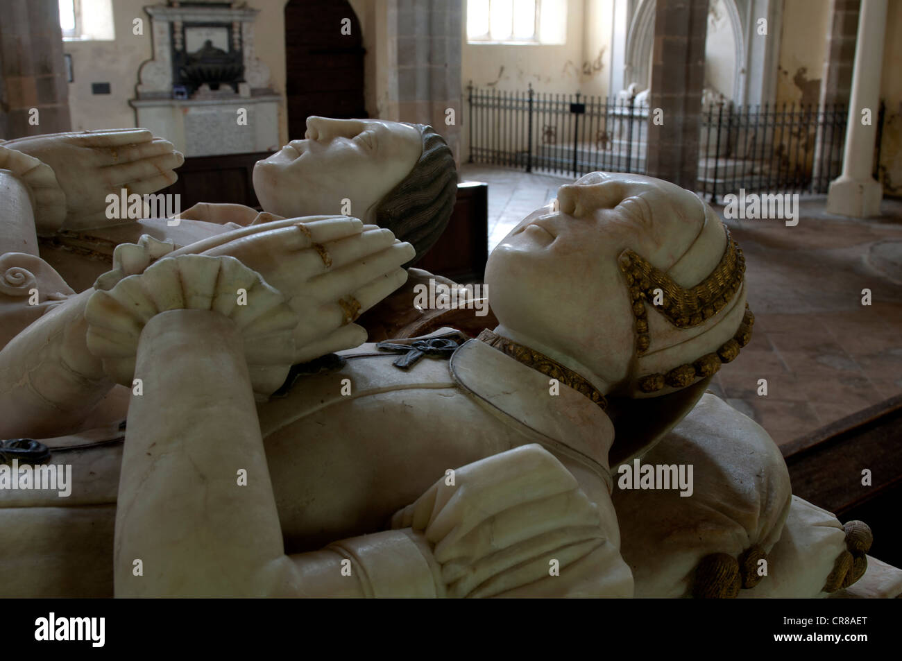 Sir Thomas Höhle Grab, St.-Nikolaus-Kirche, Stanford on Avon, Northamptonshire, UK Stockfoto