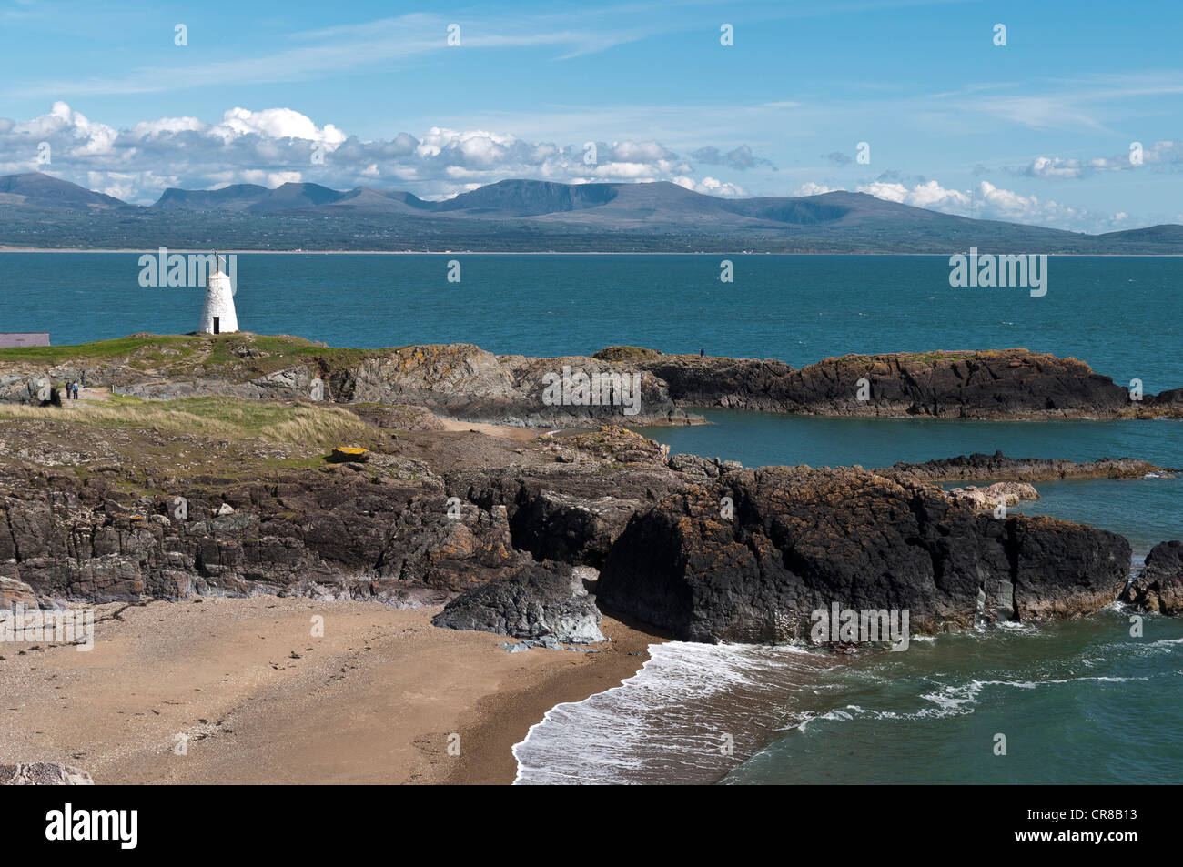 Porth Twr-Mawr auf Llanddwyn Insel Anglesey Nordwales Stockfoto