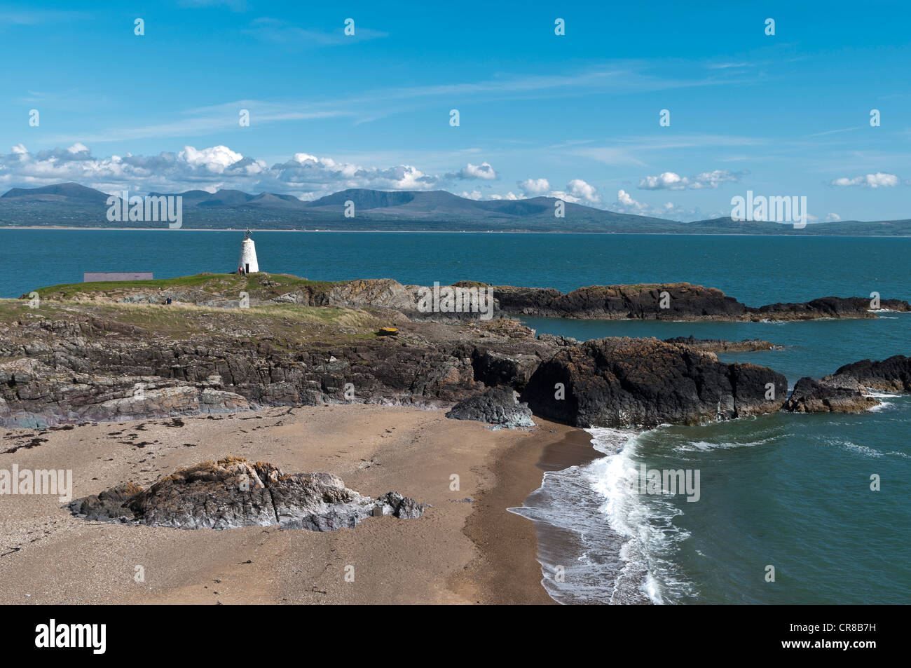 Porth Twr-Mawr auf Llanddwyn Insel Anglesey Nordwales Stockfoto