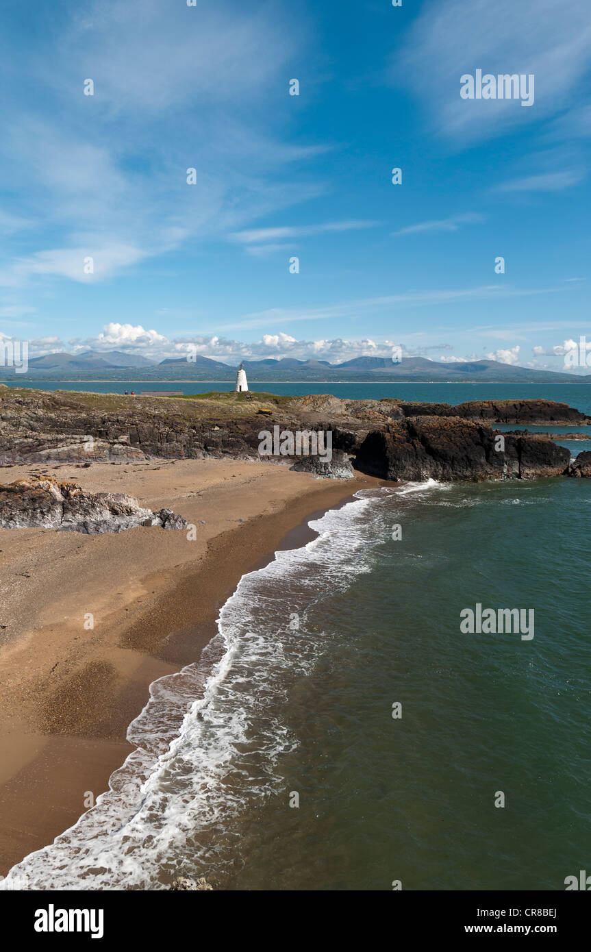 Porth Twr-Mawr auf Llanddwyn Insel Anglesey Nordwales Stockfoto