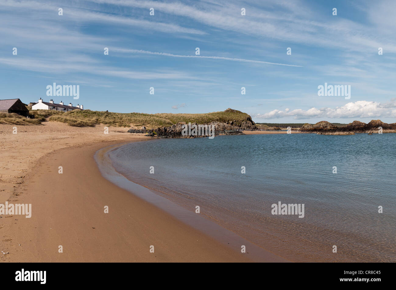 Piloten-Bucht auf Llanddwyn Insel Anglesey North Wales Stockfoto