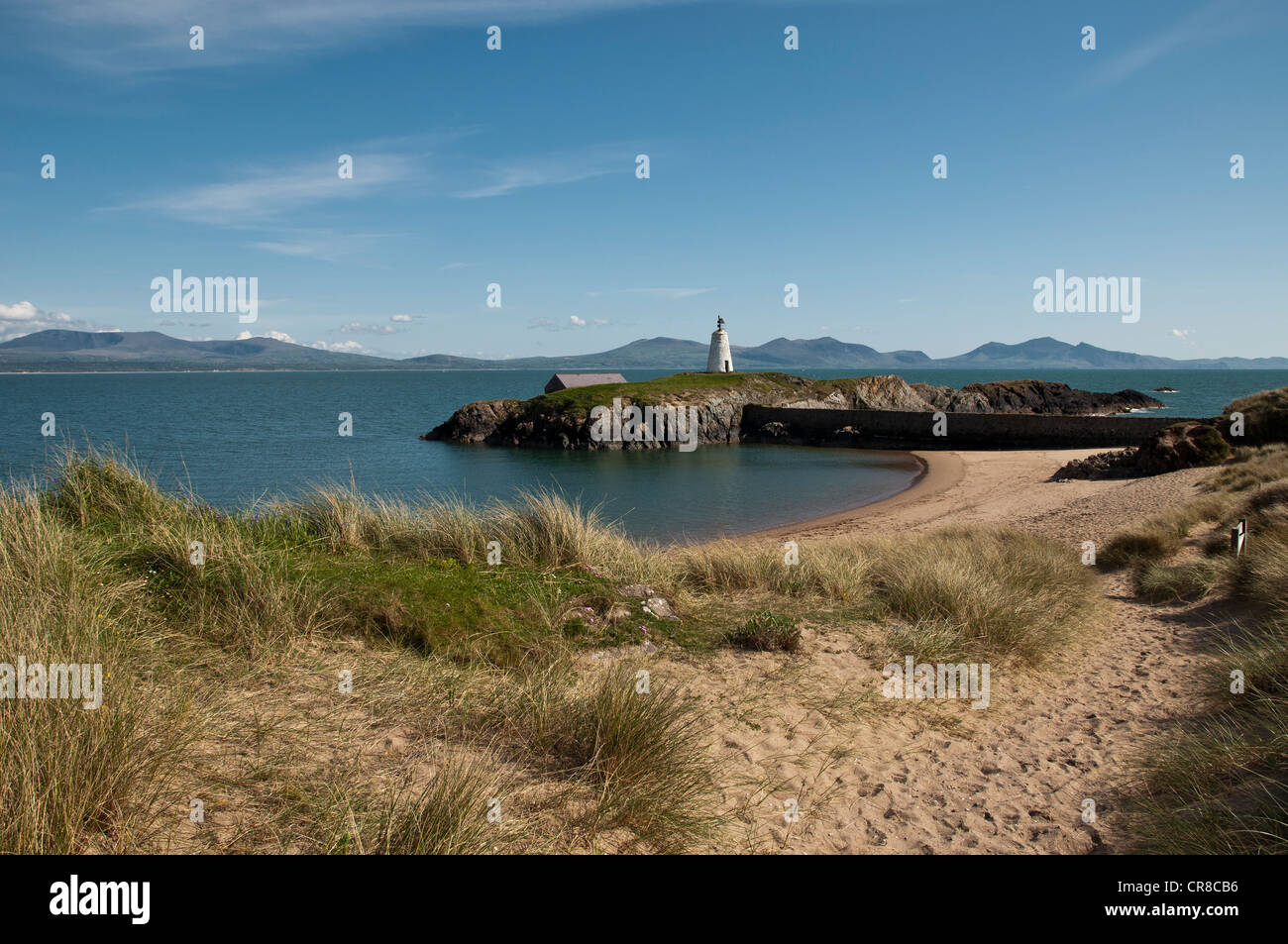 Piloten-Bucht auf Llanddwyn Insel Anglesey North Wales Stockfoto
