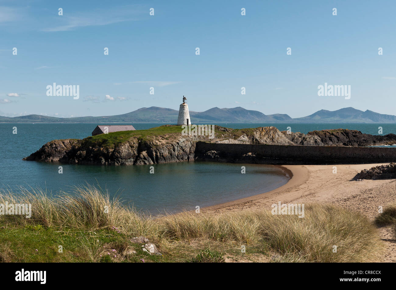 Piloten-Bucht auf Llanddwyn Insel Anglesey North Wales Stockfoto