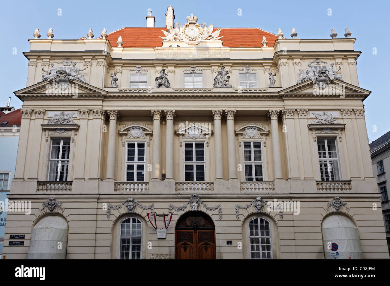 Alte Universität, jetzt der österreichischen Akademie der Wissenschaften, Wien, Österreich, Europa Stockfoto