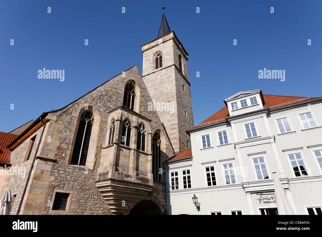 Aegidienkirche, Kirche von St. Aegidius, auf quadratischen Wenigemarkt, Erfurt, Thüringen, Deutschland, Europa Stockfoto