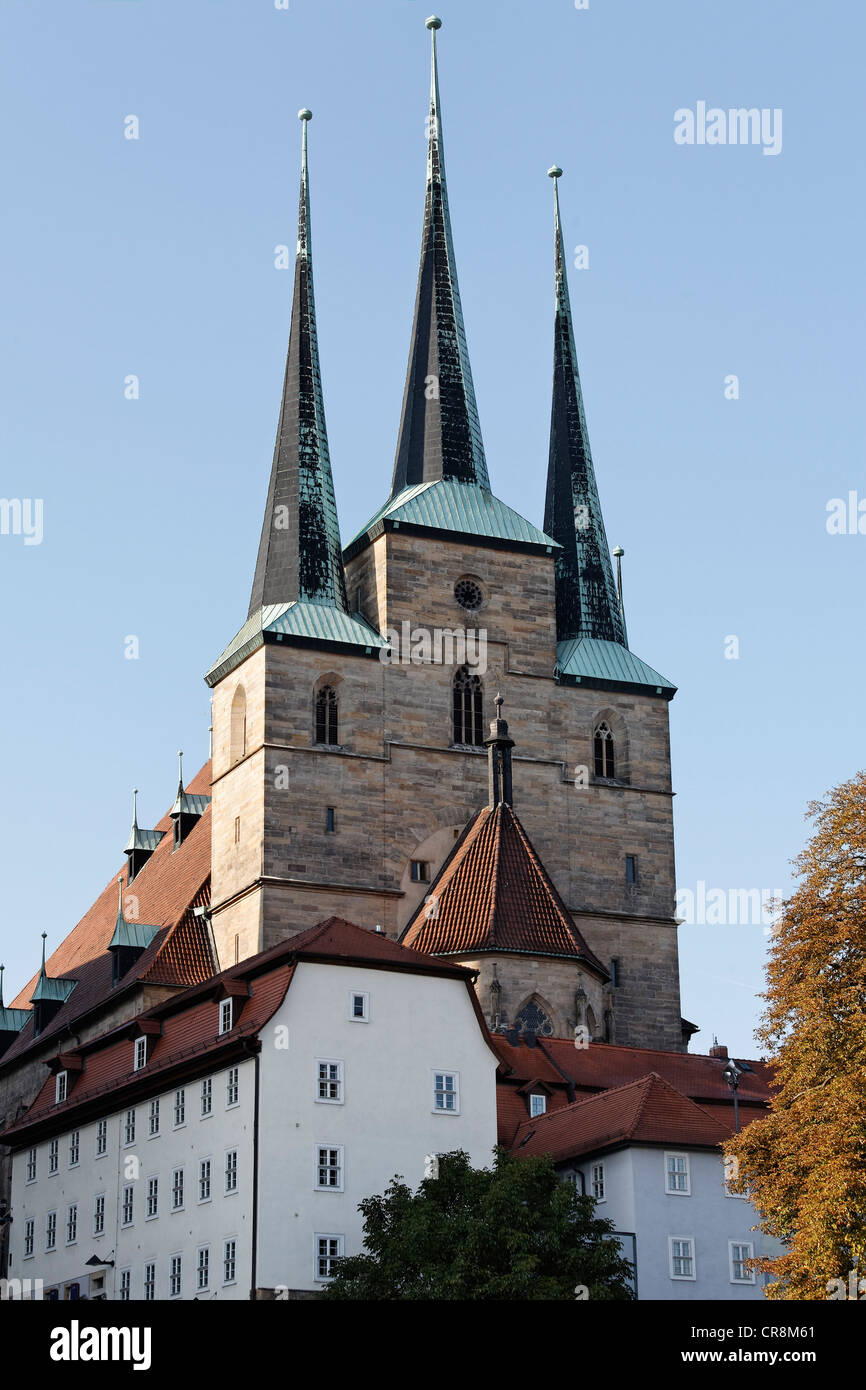 St. Severi Kirche, Domberg, Erfurt, Thüringen, Deutschland, Europa Stockfoto