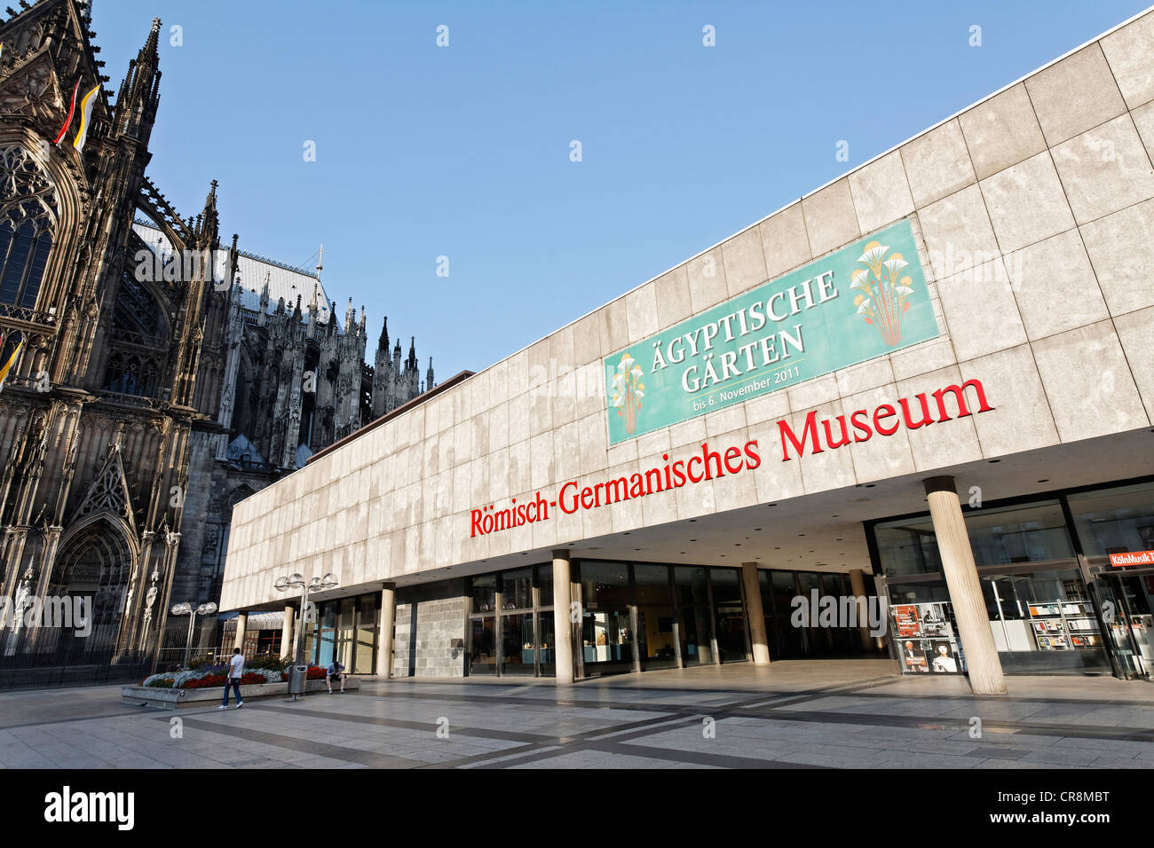Roemisch Germanisches Museum oder römisch-germanischen Museums, Roncalli-Platz square, Köln, Nordrhein-Westfalen, Deutschland, Europa Stockfoto