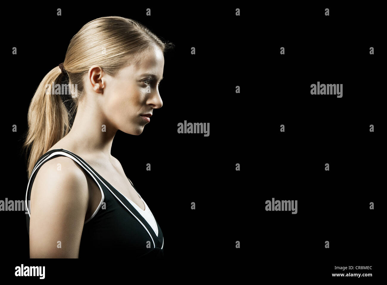 Tennisspieler, Porträt Stockfoto