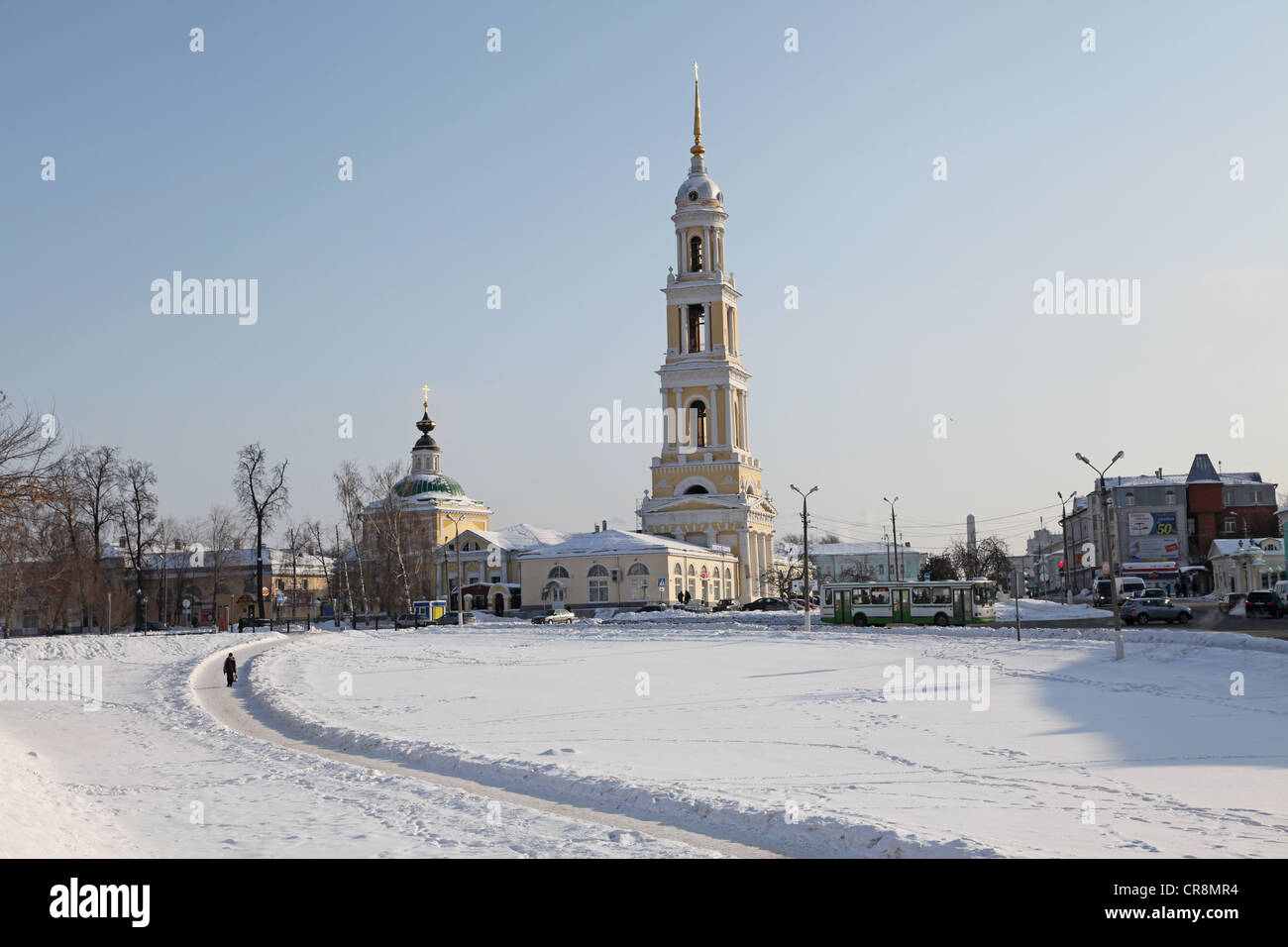 Russland. Kolomna Kreml und dem historischen Zentrum. Glockenturm Stockfoto