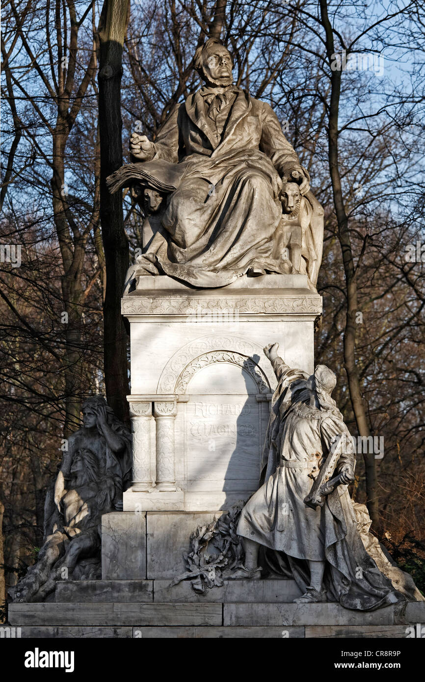Monumentalen Richard Wagner Denkmal, Tiergarten Park, Berlin-Mitte, Deutschland, Europa Stockfoto