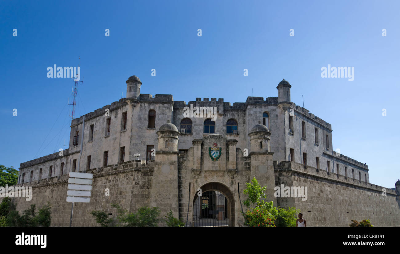 Polizei-Station, die Gebäude in der Altstadt, Havanna, UNESCO-Weltkulturerbe, Kuba Stockfoto