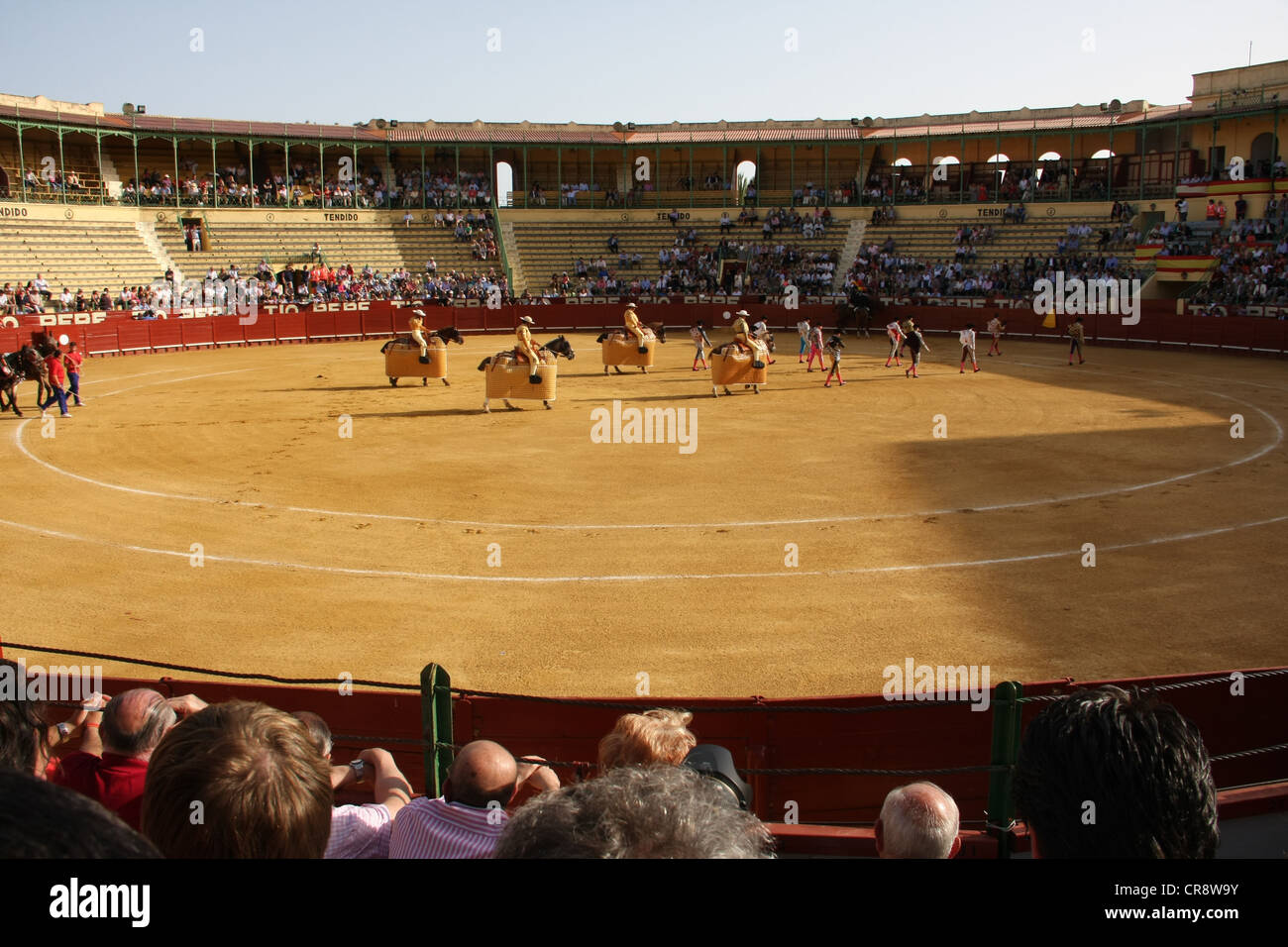 Der Stierkampfarena in Jerez, Spanien Stockfoto