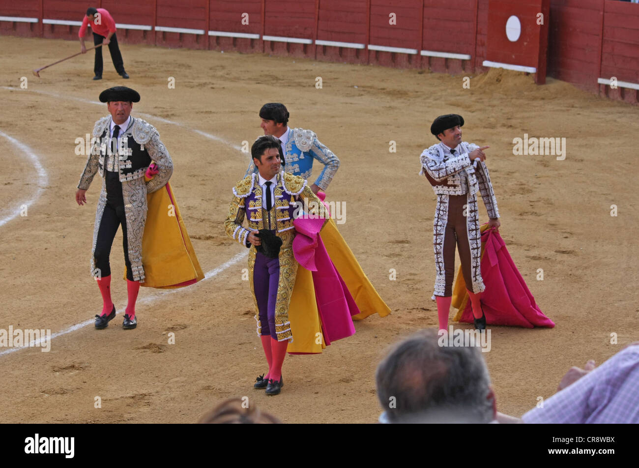 Stierkampf in Jerez in Spanien Stockfoto