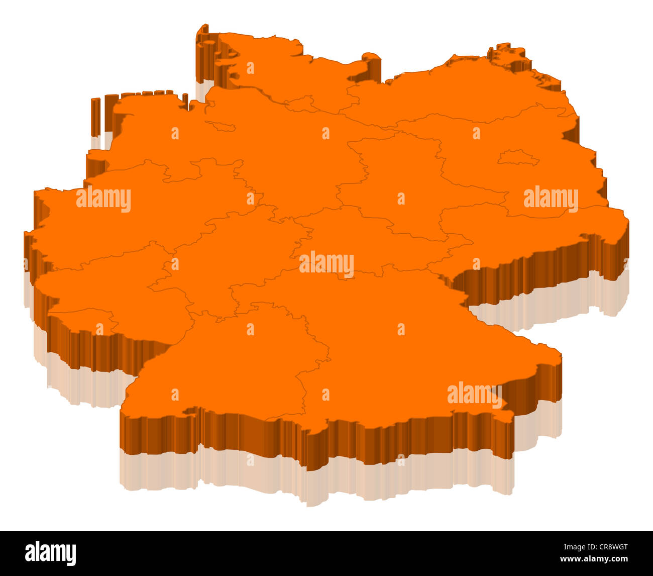 Politische Karte von Deutschland mit den verschiedenen Staaten Stockfotografie Alamy Politische Karte von Deutschland mit den verschiedenen Staaten Stockfotografie Alamy