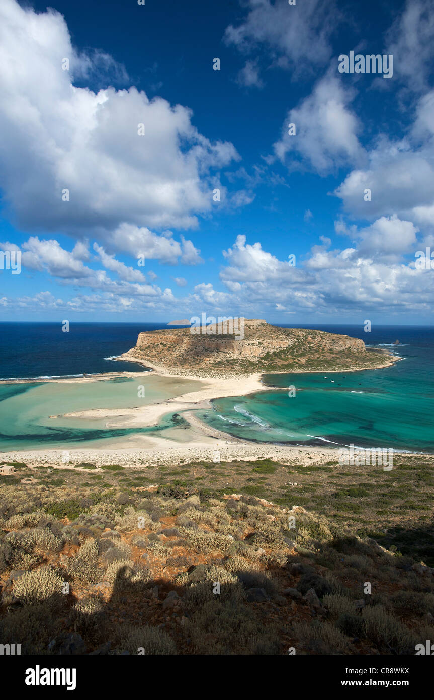 Balos Beach, Gramvousa Halbinsel, Kreta, Griechenland, Europa Stockfoto