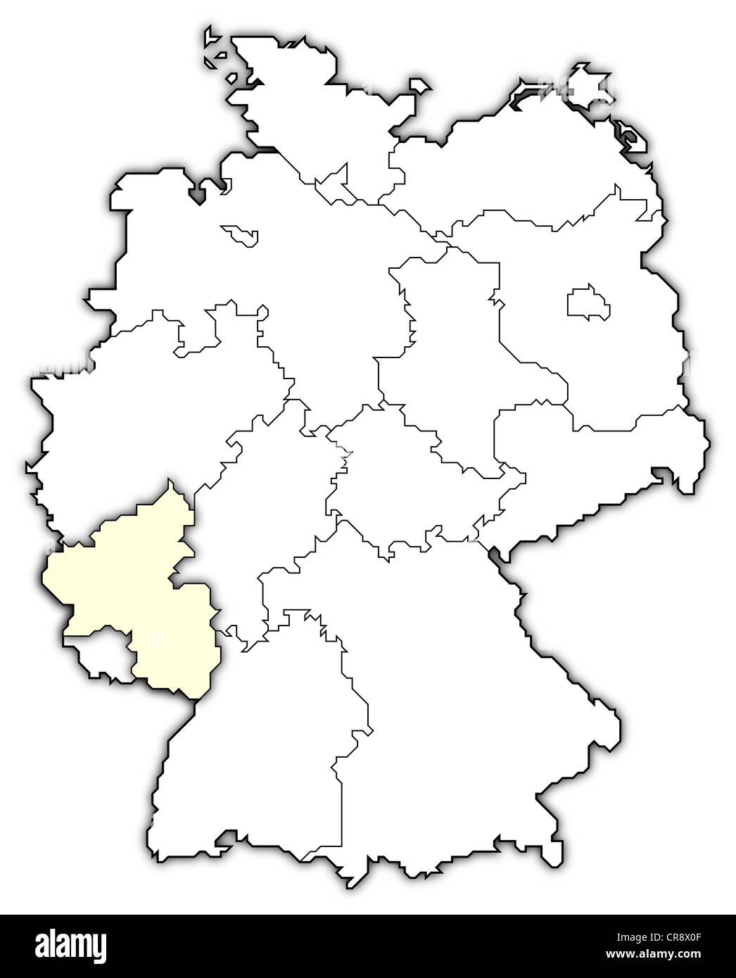 Rheinland pfalz umriss Fotos und Bildmaterial in hoher Auflösung Alamy
