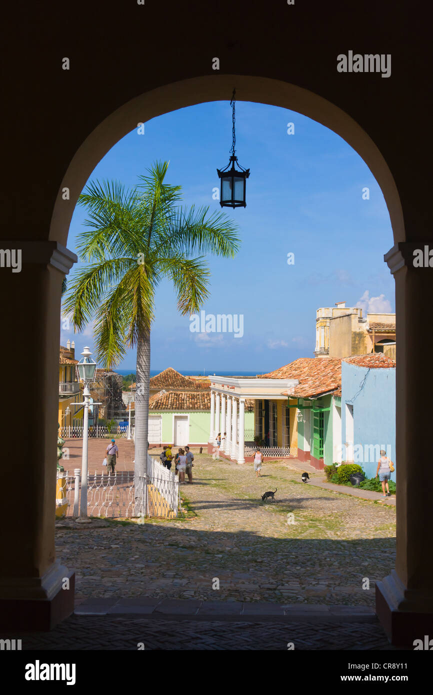 Alte Stadt-Tor, Trinidad, UNESCO-Weltkulturerbe, Kuba Stockfoto