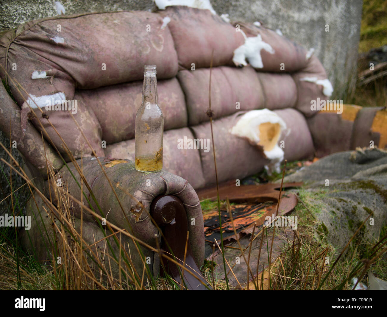 Alte Couch, Isle of Lewis, Schottland Stockfoto