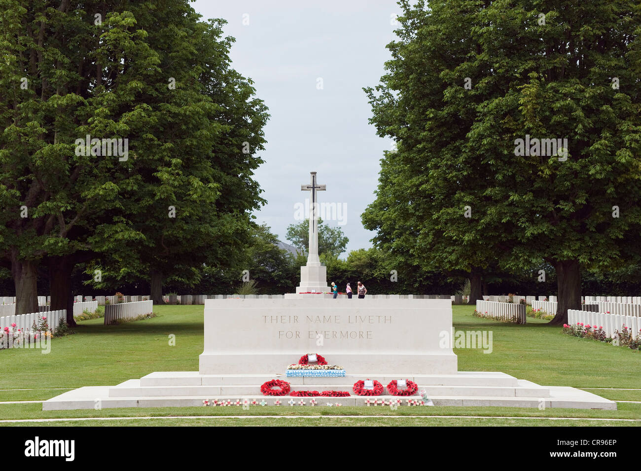 Britischer Soldatenfriedhof, Bayeux, d-Day, Normandie, Frankreich Stockfoto