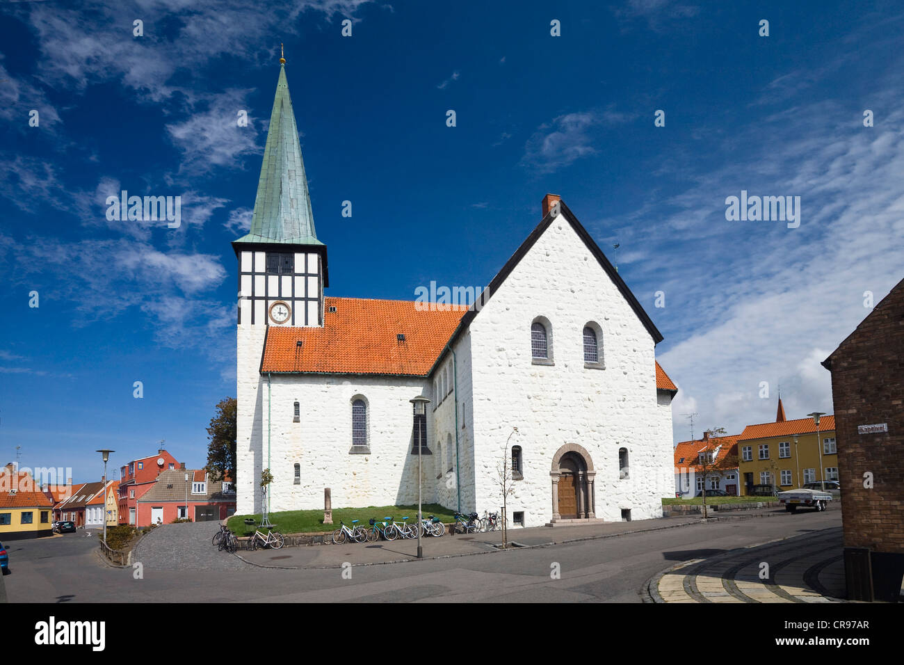 Skt. Nicolaj Kirke-Kirche in Rønne, Bornholm, Dänemark, Europa Stockfoto
