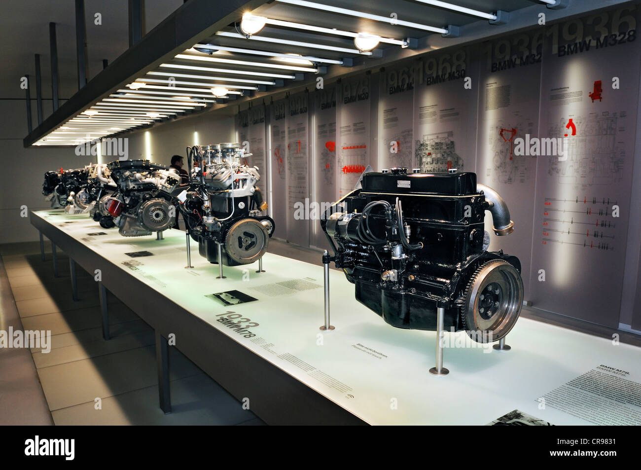 BMW Auto Motoren, BMW Museum, München, Bayern, Deutschland, Europa Stockfoto