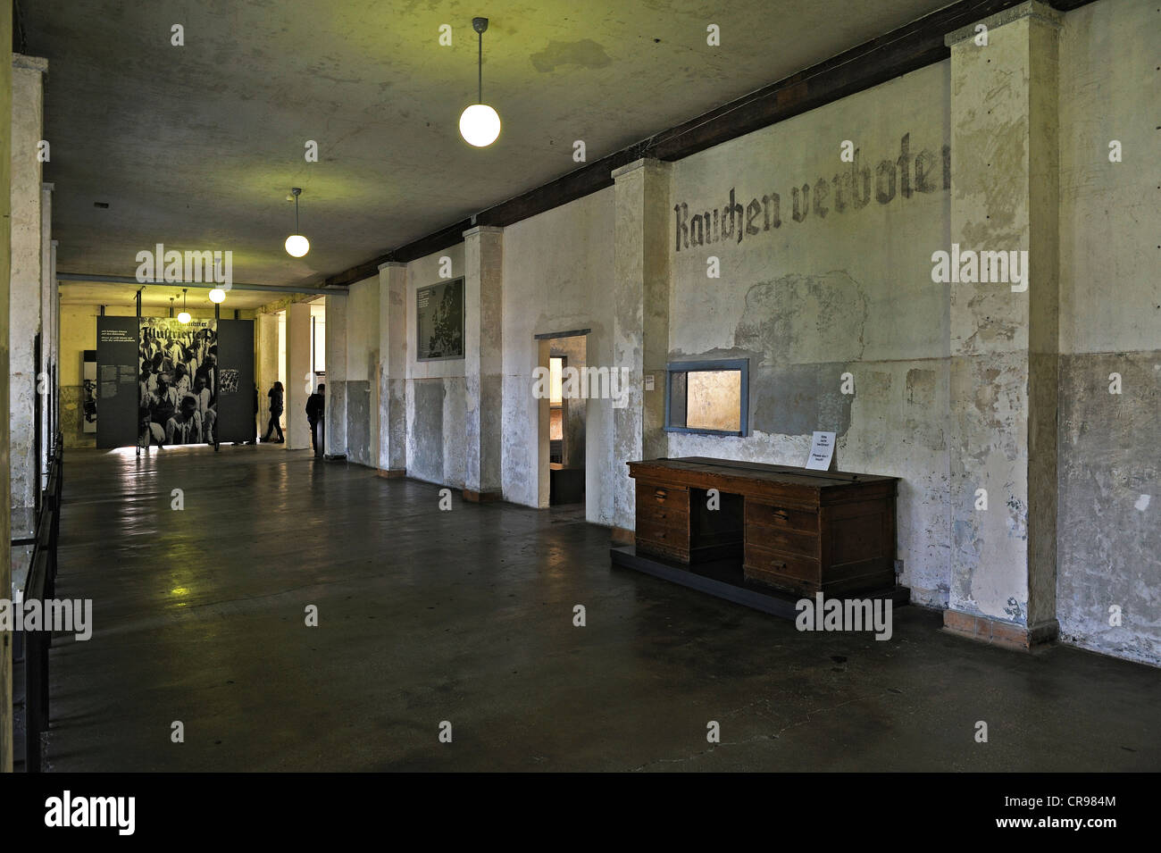 Shunt-Zimmer des KZ Dachau, Dachau, in der Nähe von München, Bayern, Deutschland, Europa Stockfoto
