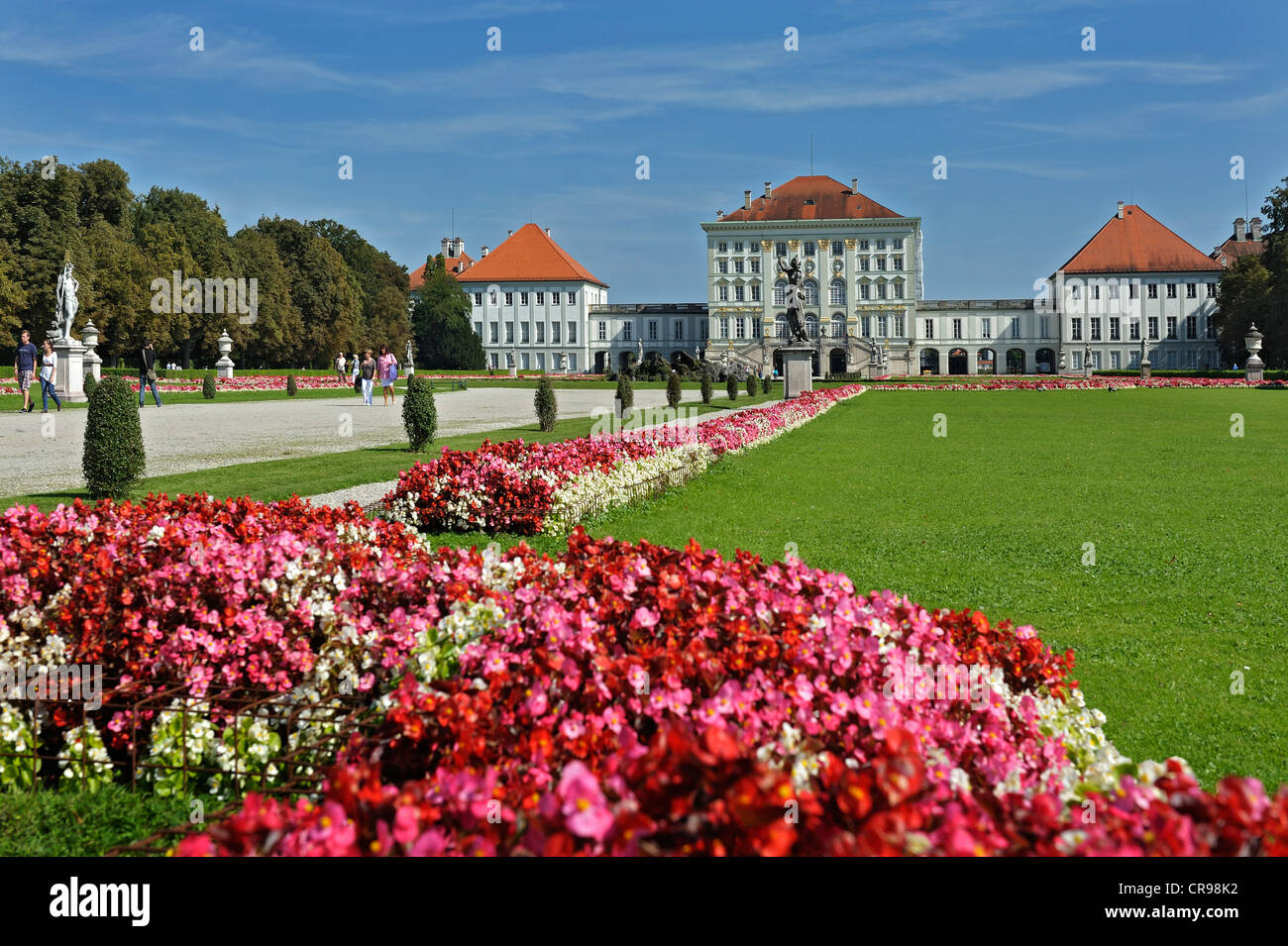 Schloss Nymphenburg, Nymphenburger Park in München, Bayern, Deutschland
