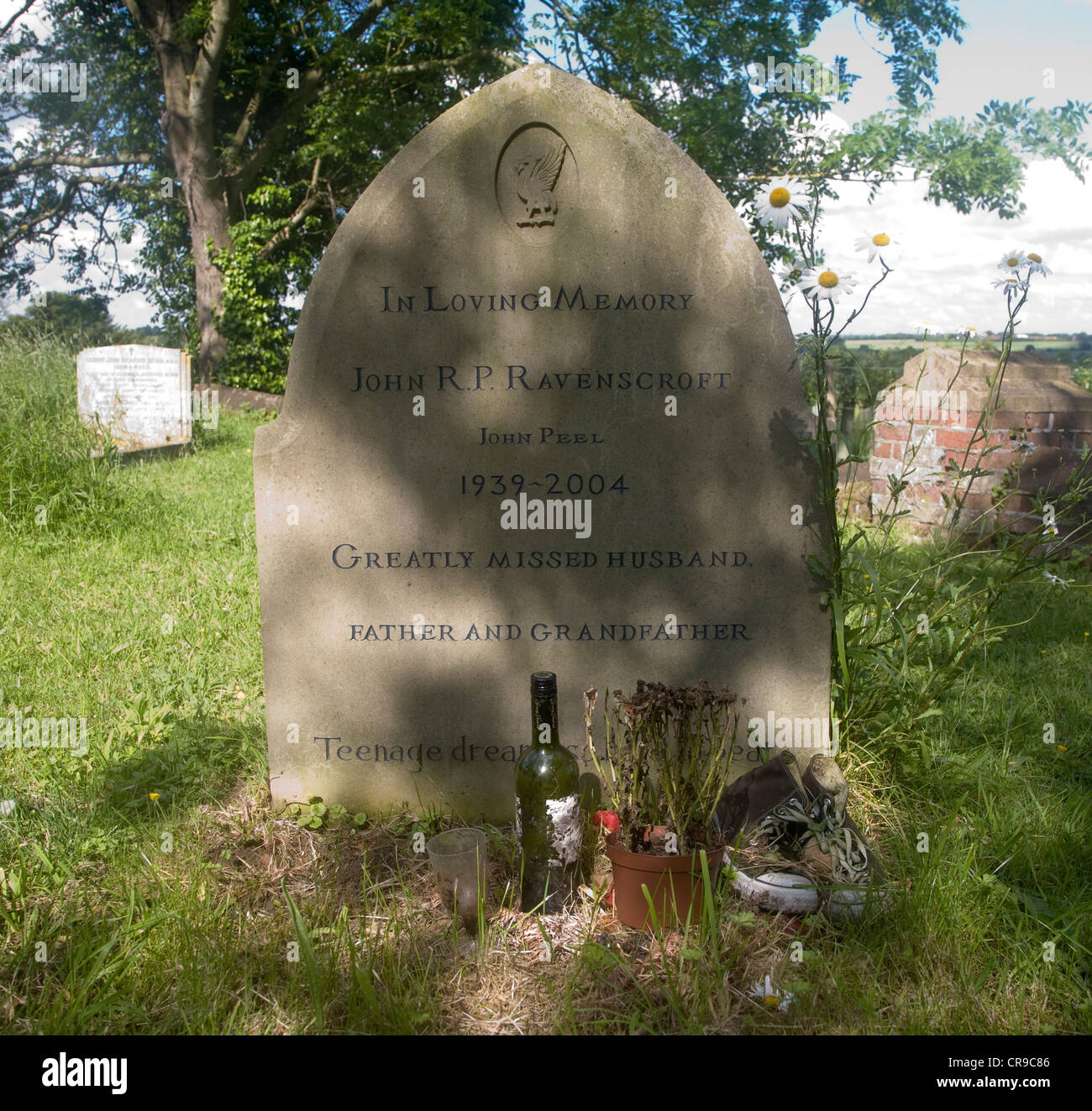 Das Grab von John Ravenscroft BBCSender bekannt als John Peel