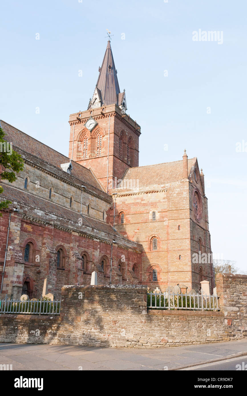 St. Magnus Kathedrale, Kirkwall, Orkney Inseln, Schottland Stockfoto