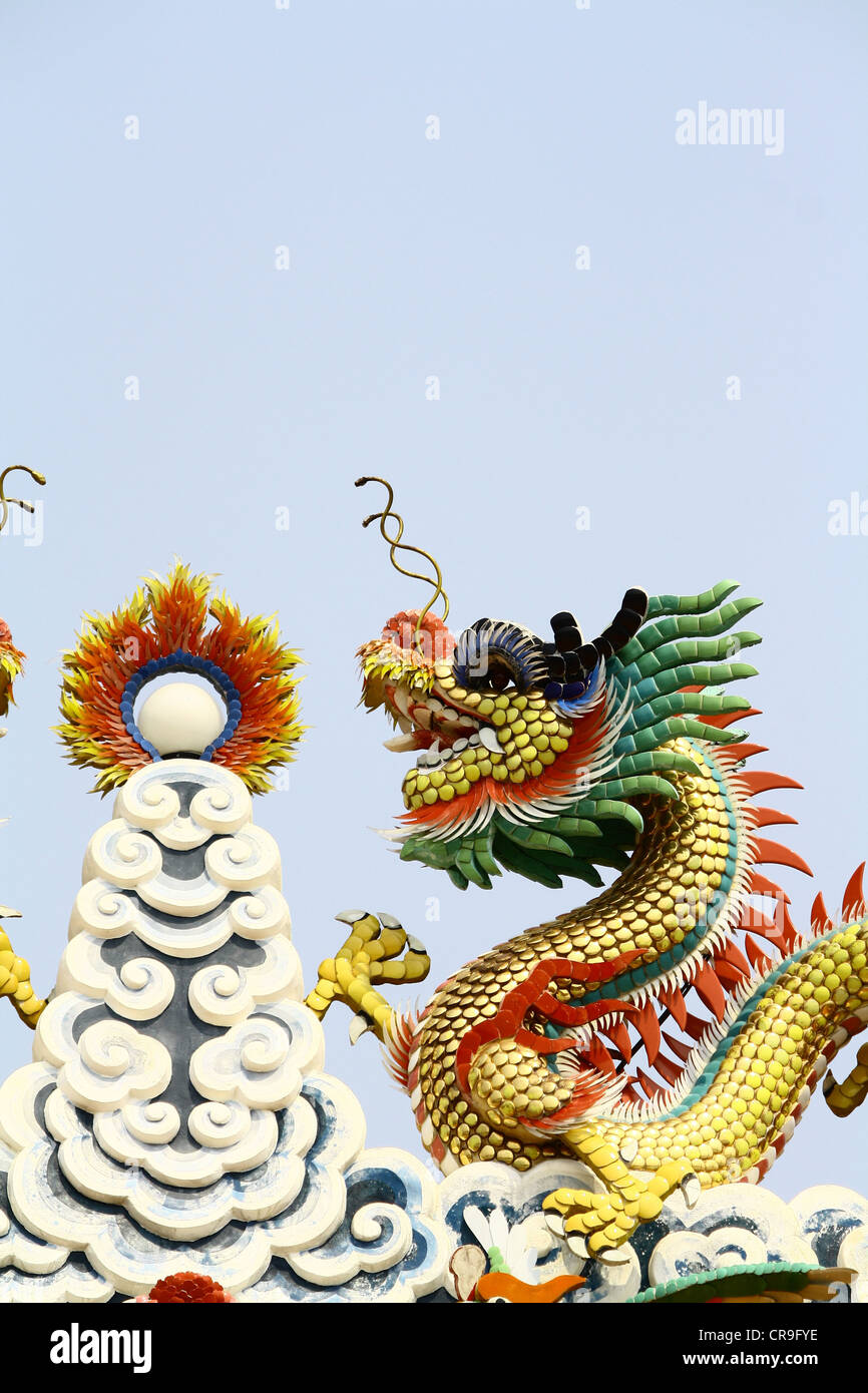 Chinesischer Drache ist ein Symbol des Kaisers Stockfoto