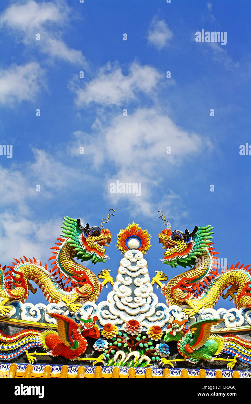 Chinesischer Drache ist ein Symbol des Kaisers Stockfoto