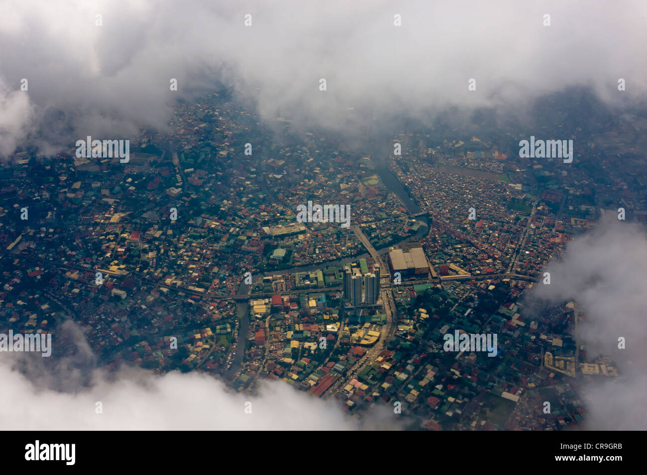 Luftaufnahme von Manila, Philippinen Stockfoto