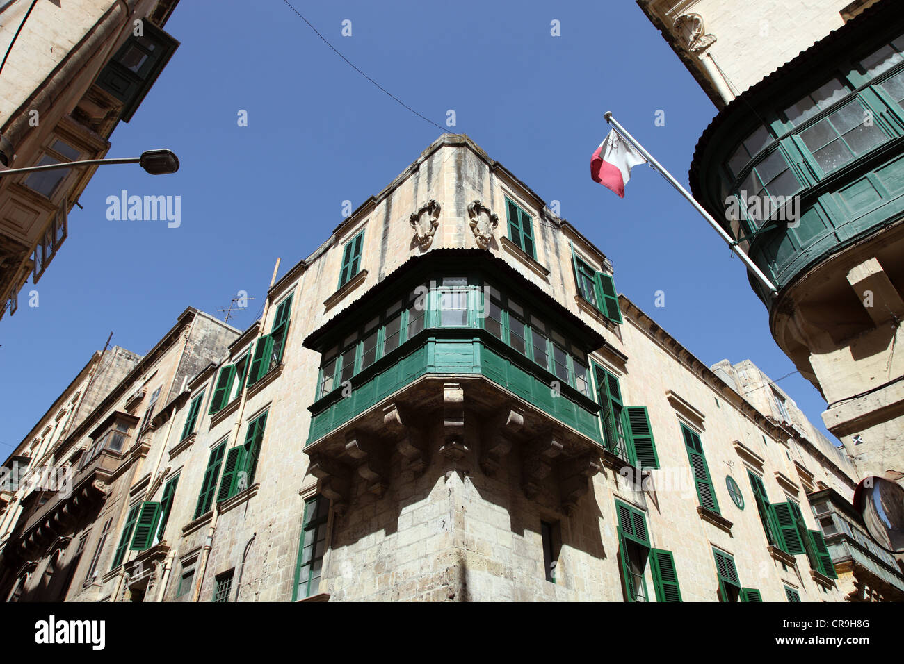 Valletta Stadtbild zeigen vernacular Architektur Stockfoto