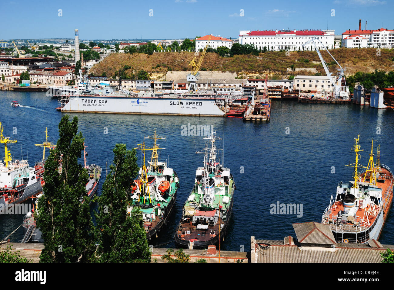 Sewastopoler Bucht, Krim, Ukraine Stockfoto